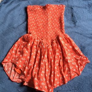 Strapless Floral romper